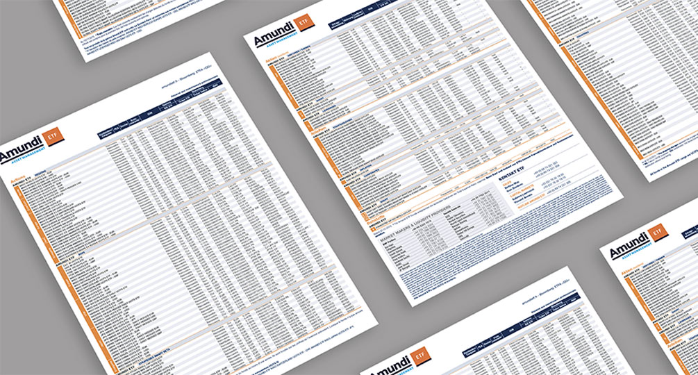 Edition - Amundi - Fiches de reporting financier 2016