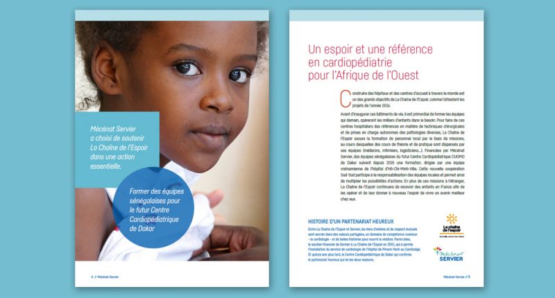 Edition + fundraising -Servier - Campagne de Mécénat 2017