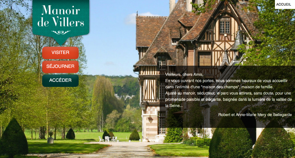 Manoir de villers - Site Internet
