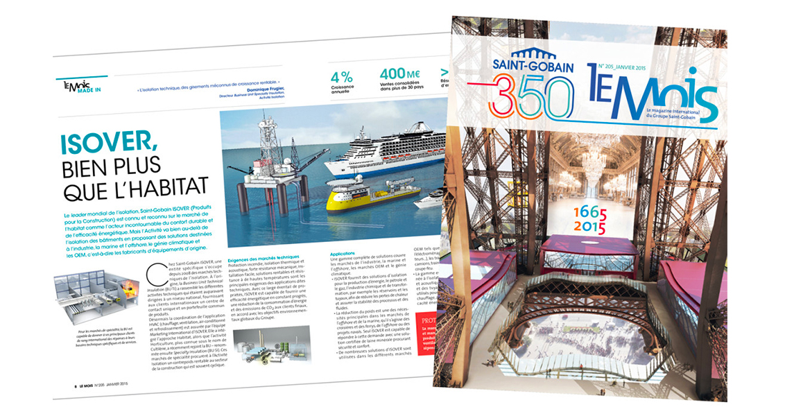 Le Mois, magazine interne du groupe Saint-Gobain