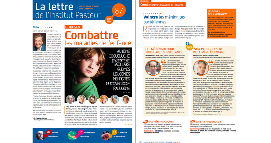 La lettre de l’institut Pasteur